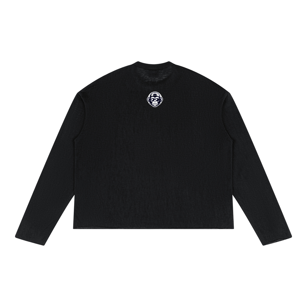 Unisex Raw Edge Long Sleeve T-Shirt