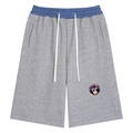 Unisex Plaid Waistband Shorts