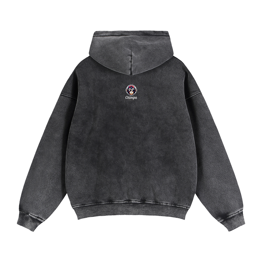 Zip-Through Boxy Fleece Hoodie