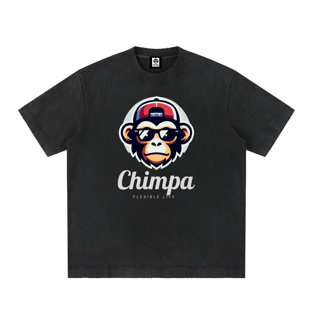 Heavyweight Vintage Washed Frayed T-Shirt