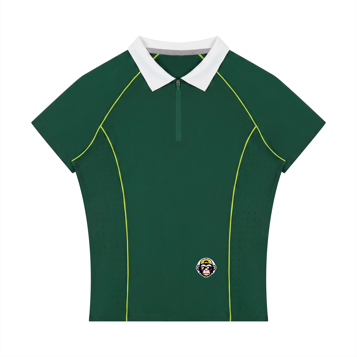 Women’s Slim Fit Quarter-Zip Polo Shirt