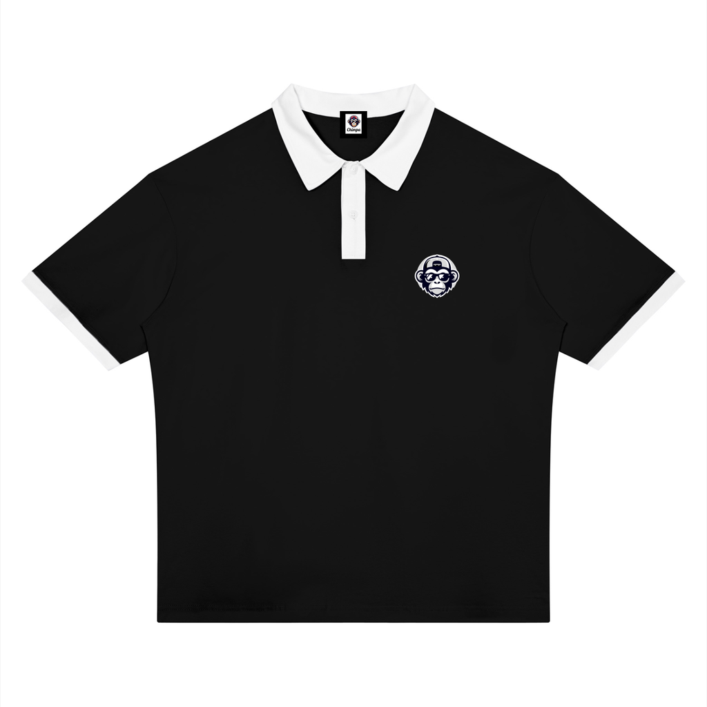 Unisex Color Block Polo Shirt