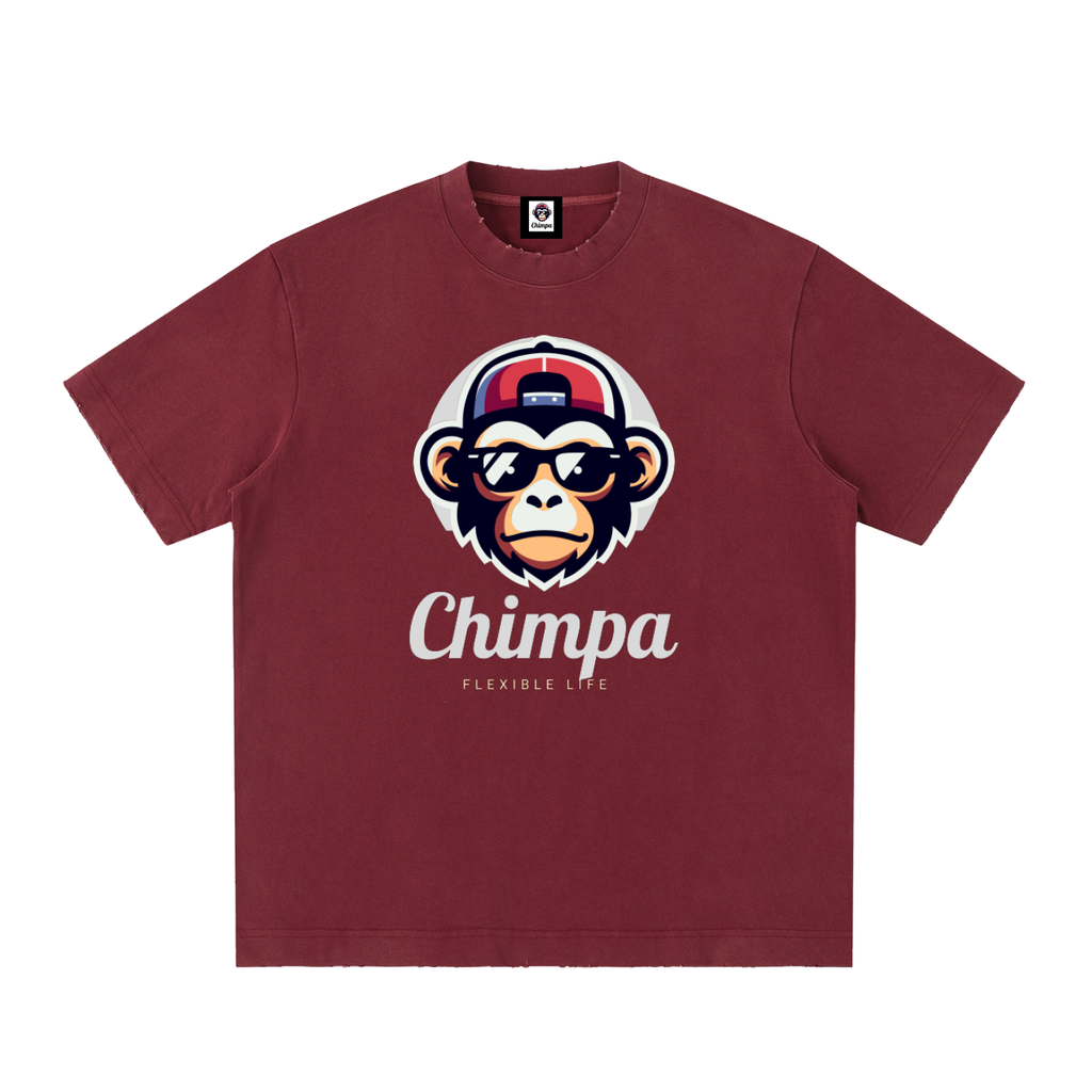 Heavyweight Vintage Washed Frayed T-Shirt