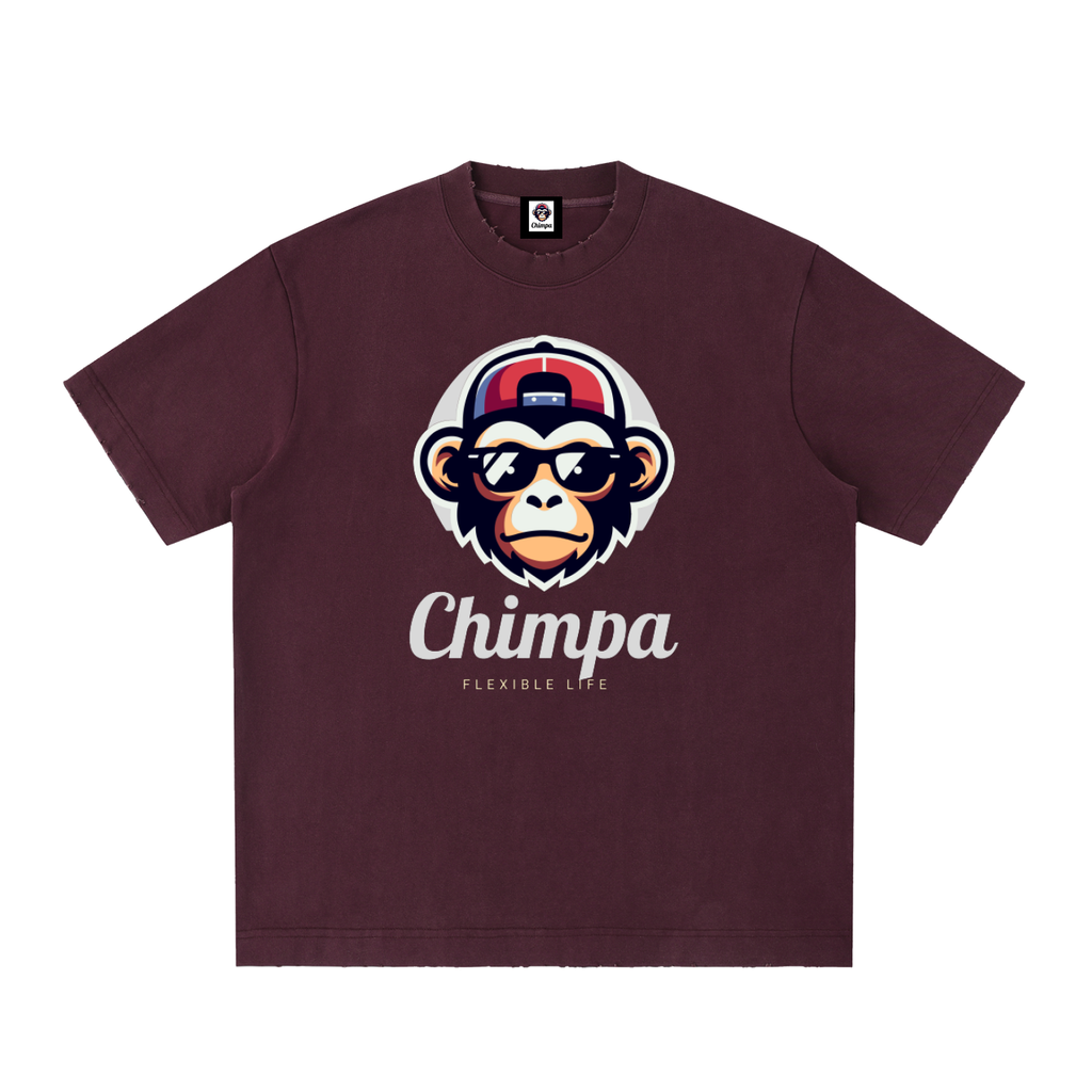 Heavyweight Vintage Washed Frayed T-Shirt