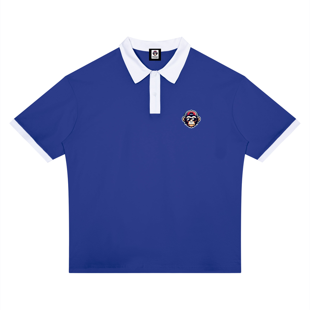 Unisex Color Block Polo Shirt
