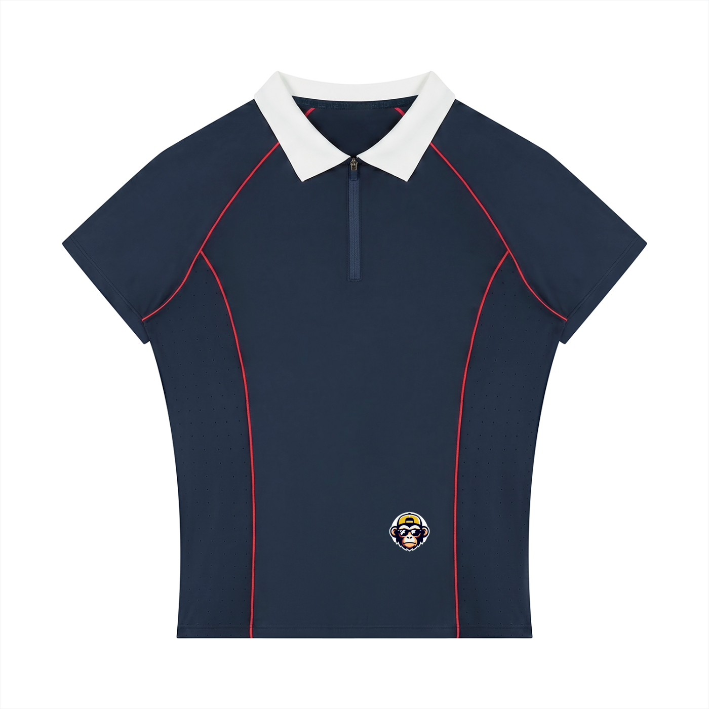 Women’s Slim Fit Quarter-Zip Polo Shirt