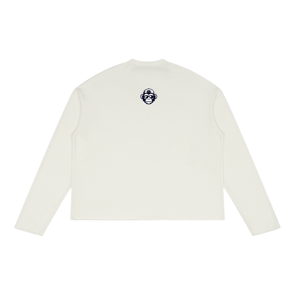 Unisex Raw Edge Long Sleeve T-Shirt