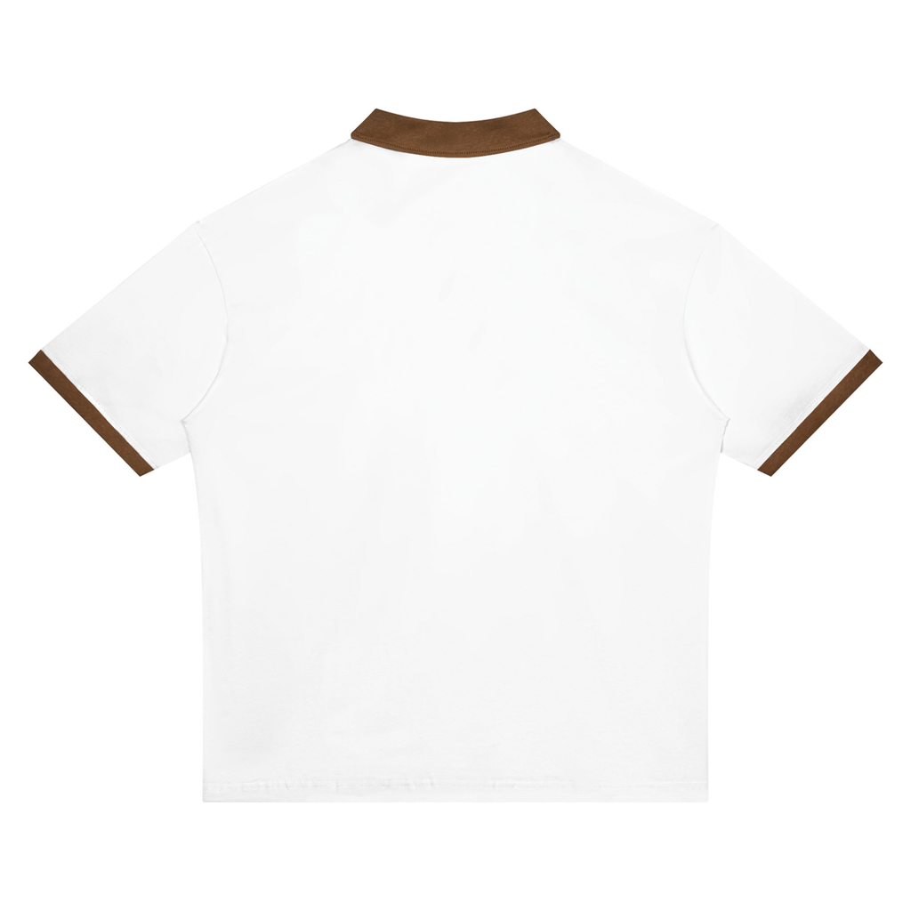 Unisex Color Block Polo Shirt