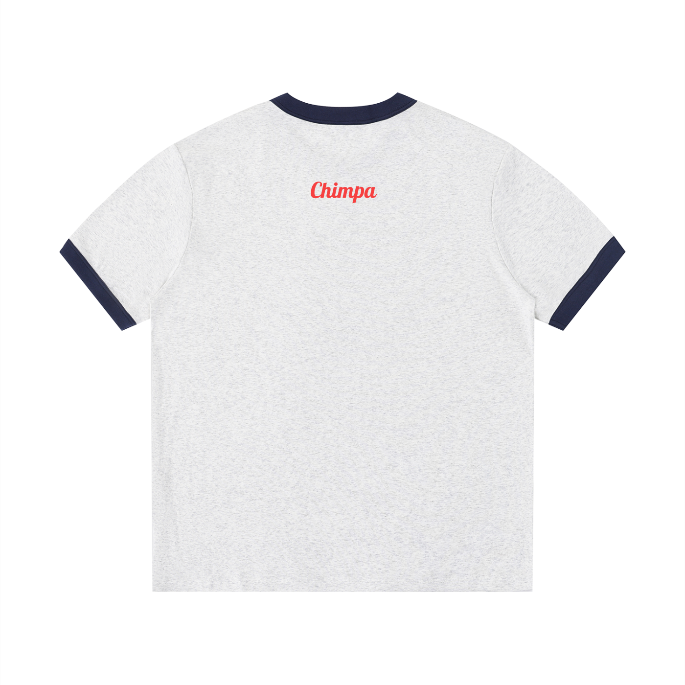 Contrast Edge Ribbed Crewneck T-Shirt