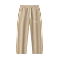 Contrast Side-Stripe Straight-Leg  Pants