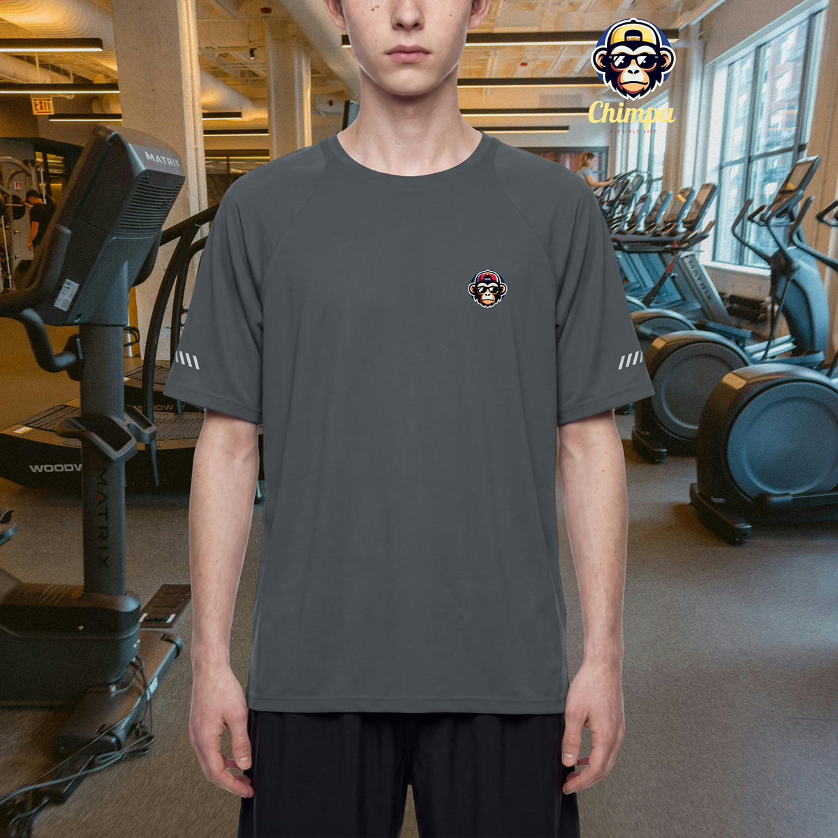Men’s Reflective Raglan T-Shirt