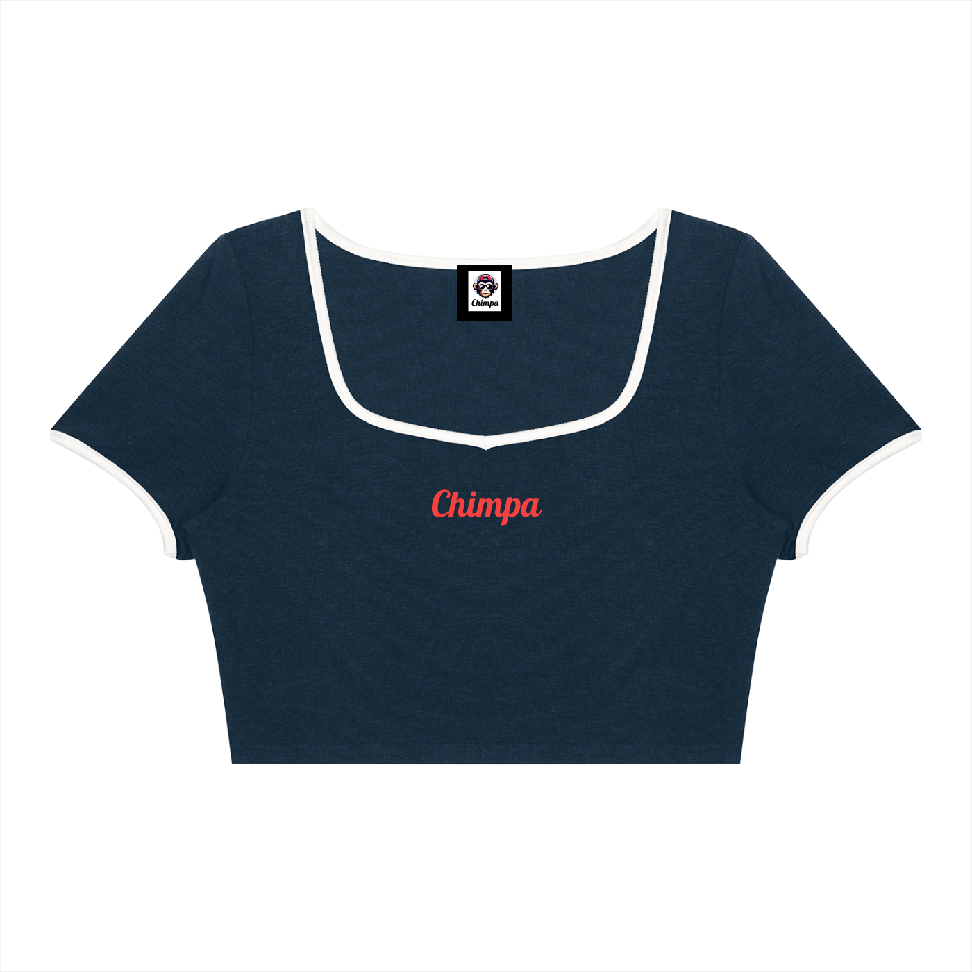 Women's Color Block Crop T-Shirt