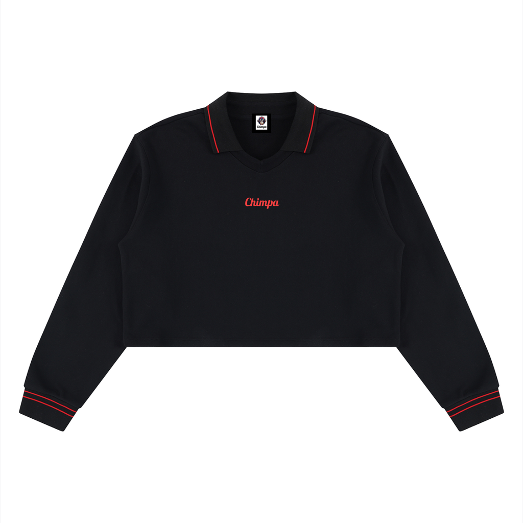 Women’s Crop Collared Sweatshirt