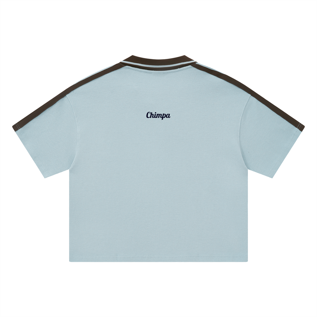 Unisex Color Block Polo Shirt