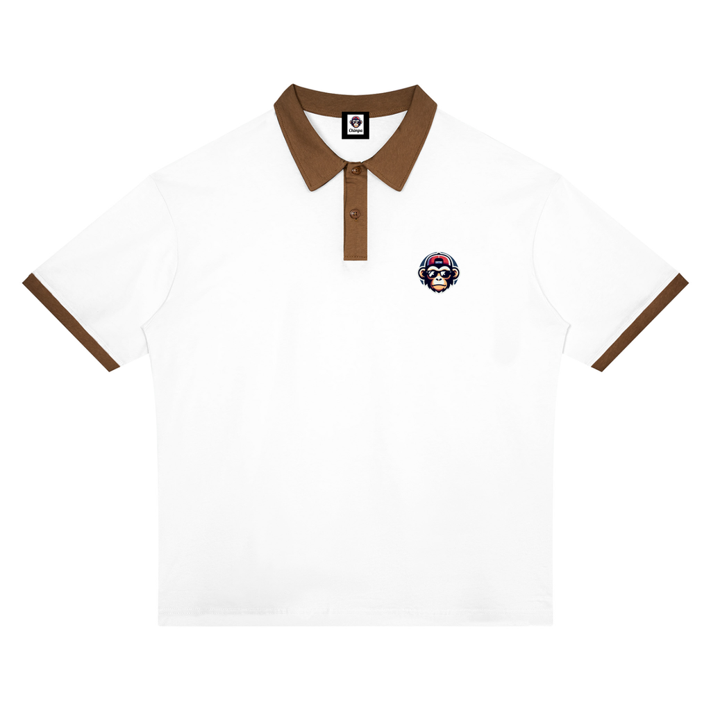 Unisex Color Block Polo Shirt