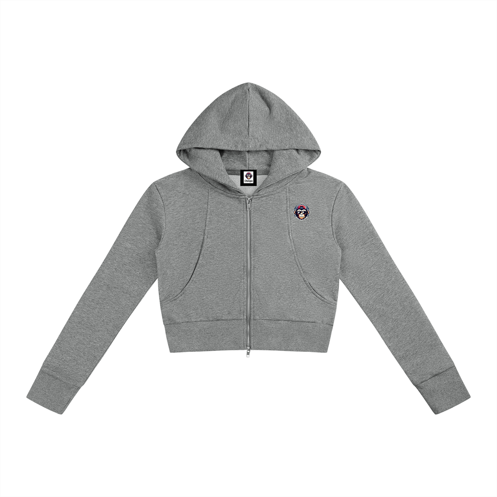 Women’s Slim Crop Full Zip Hoodie