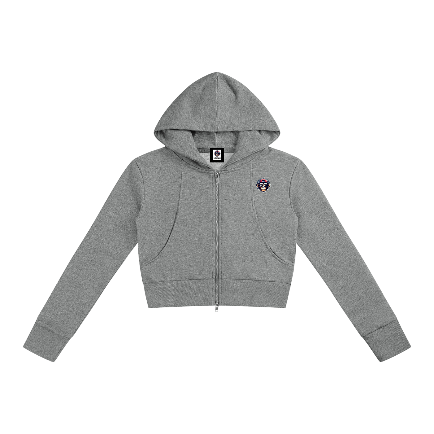 Women’s Slim Crop Full Zip Hoodie