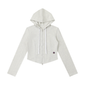 Women's Slim Cropped Full Zip Hoodie