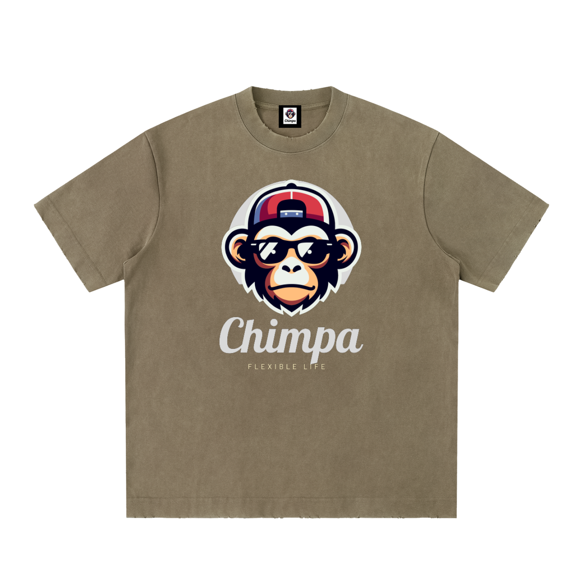 Heavyweight Vintage Washed Frayed T-Shirt
