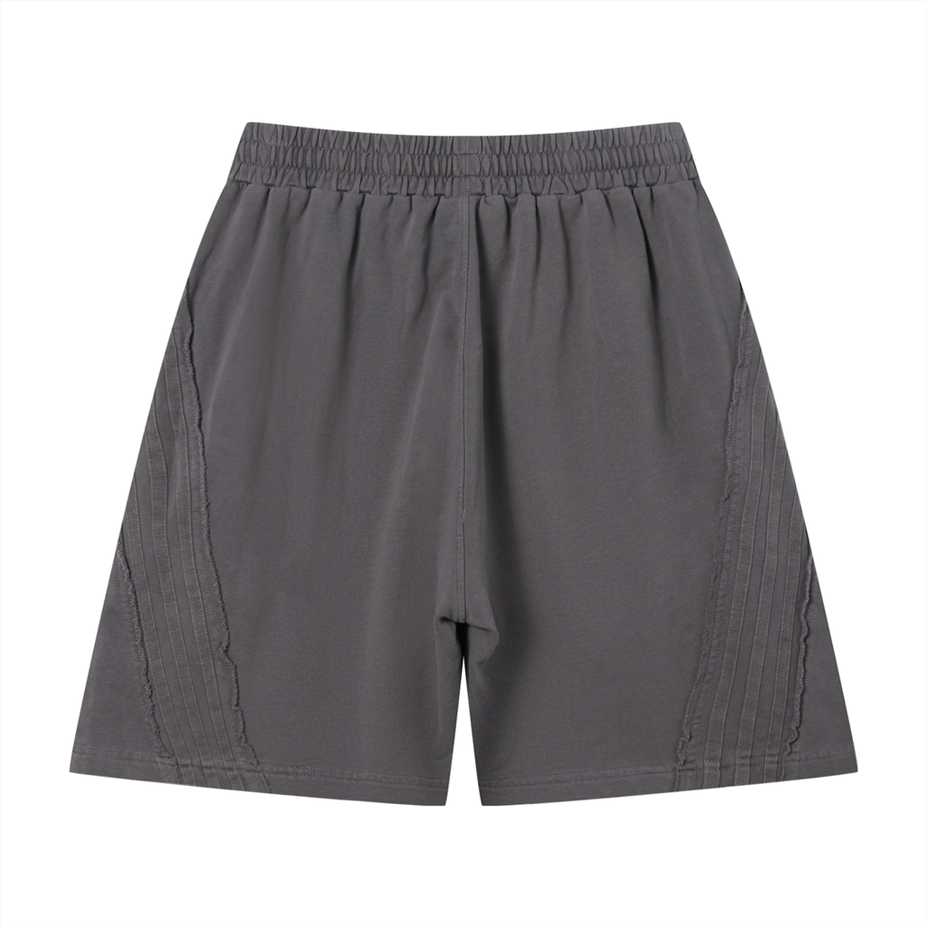 Unisex Vintage Wash Raw Edge Shorts