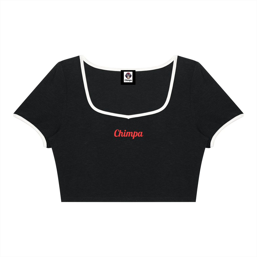 Women's Color Block Crop T-Shirt