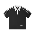 Contrast Collar Short-Sleeve Polo Shirt
