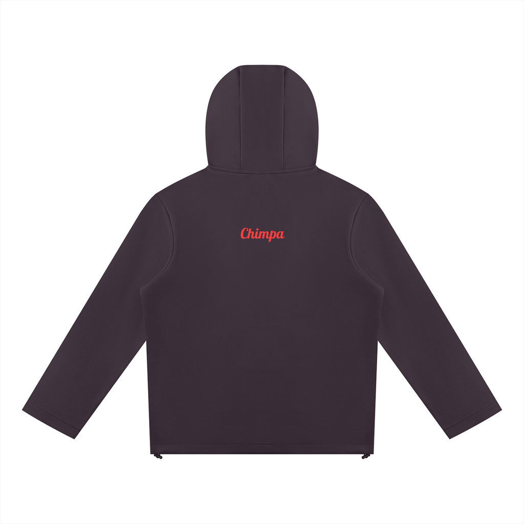 Unisex Paneled Full Zip Hoodie