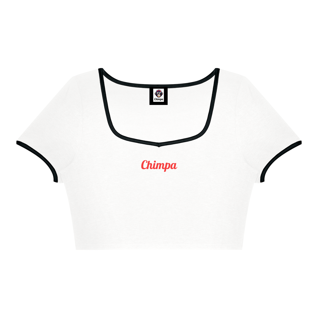 Women's Color Block Crop T-Shirt