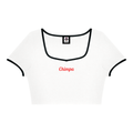 Women's Color Block Crop T-Shirt