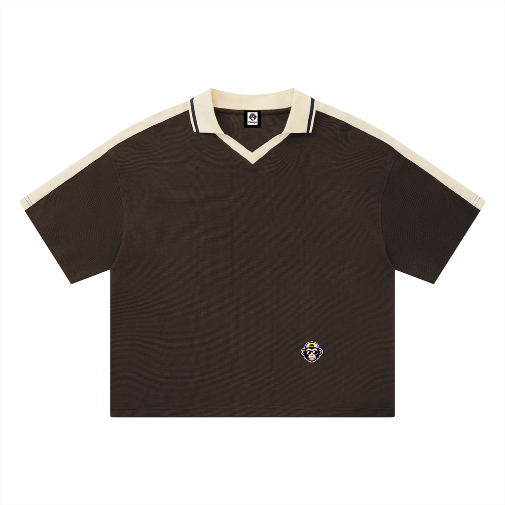 Unisex Color Block Polo Shirt