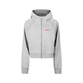 Cropped Zip-Through Hoodie