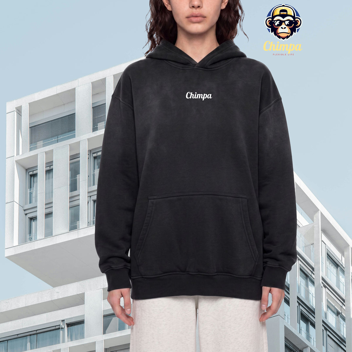 Unisex Vintage Wash Fleece Hoodie