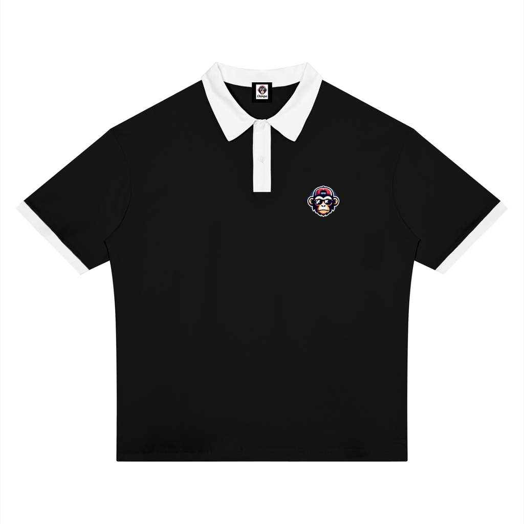 Unisex Color Block Polo Shirt