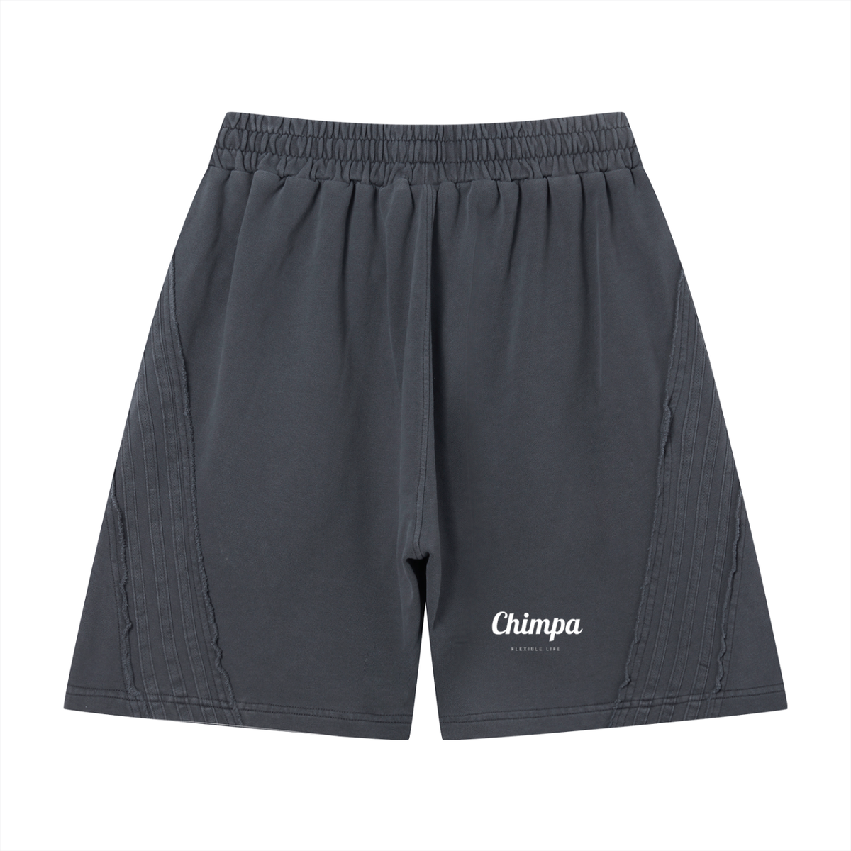 Unisex Vintage Wash Raw Edge Shorts