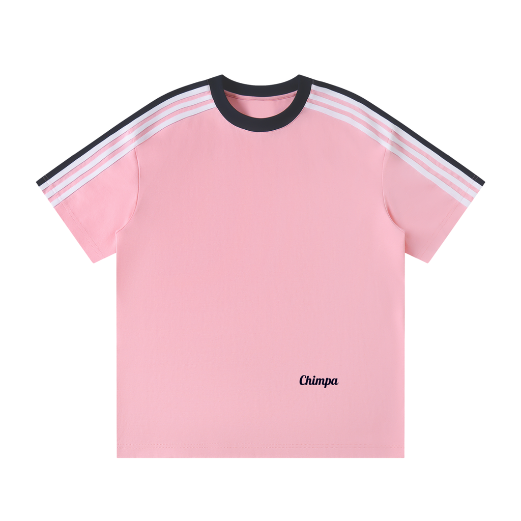 Unisex Colorblock Striped T-Shirt