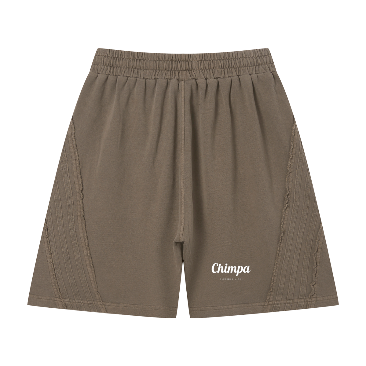 Unisex Vintage Wash Raw Edge Shorts