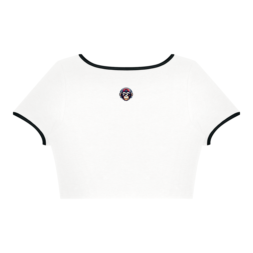 Women's Color Block Crop T-Shirt