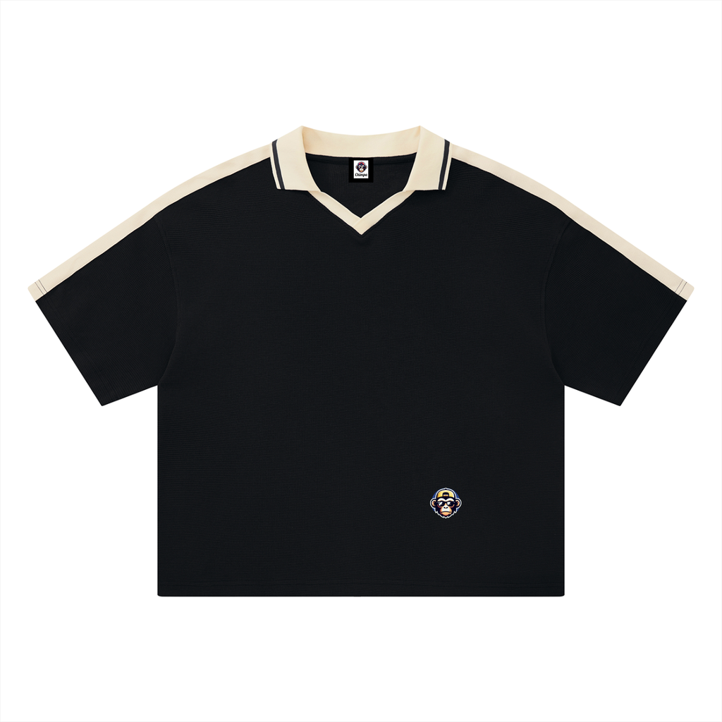 Unisex Color Block Polo Shirt