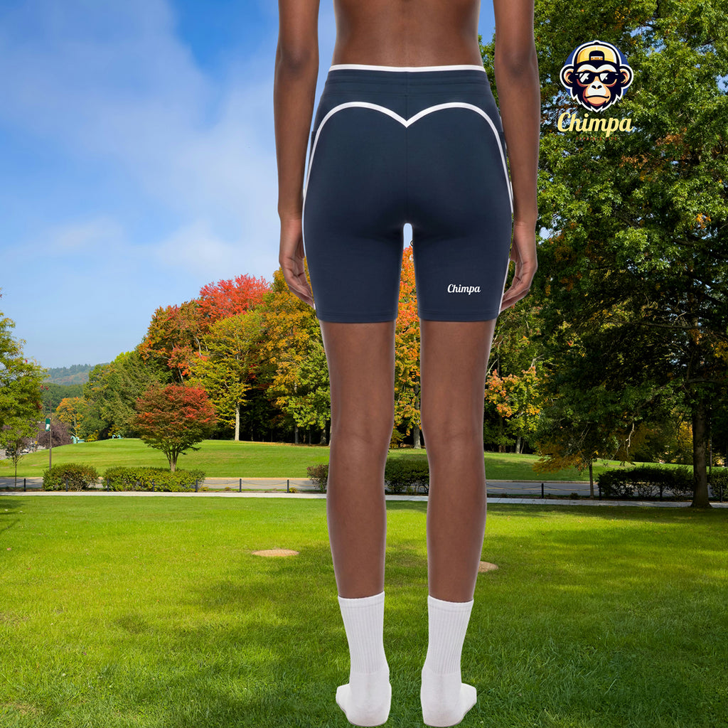 Women's High Rise Color Block Yoga Shorts
