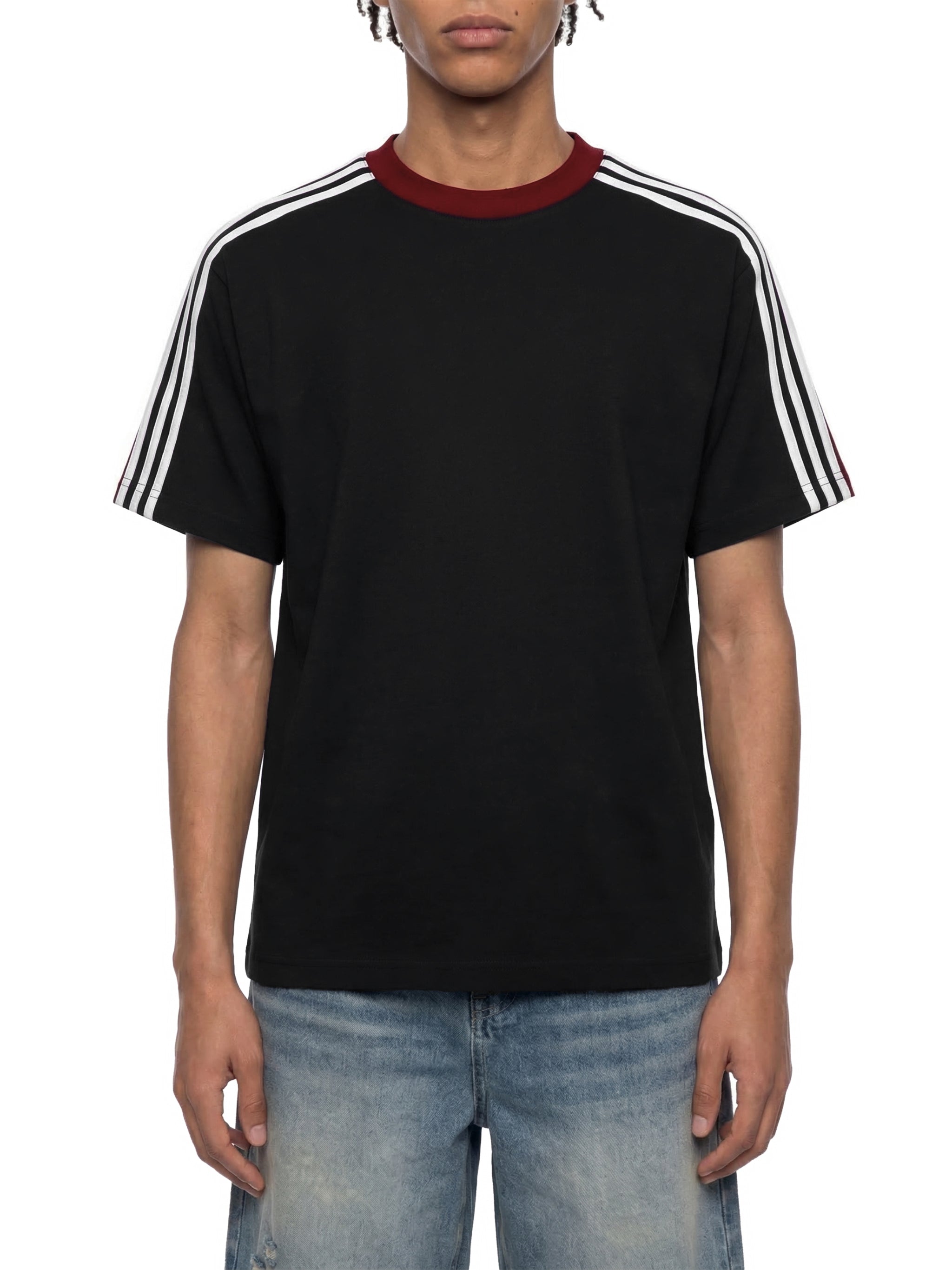 Unisex Colorblock Striped T-Shirt