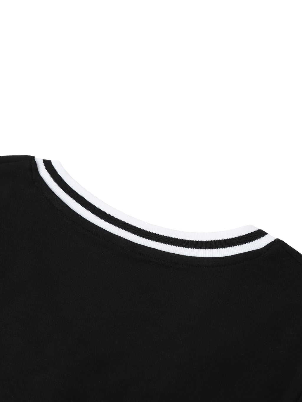Women's Color Block V-Neck Crop T-Shirt