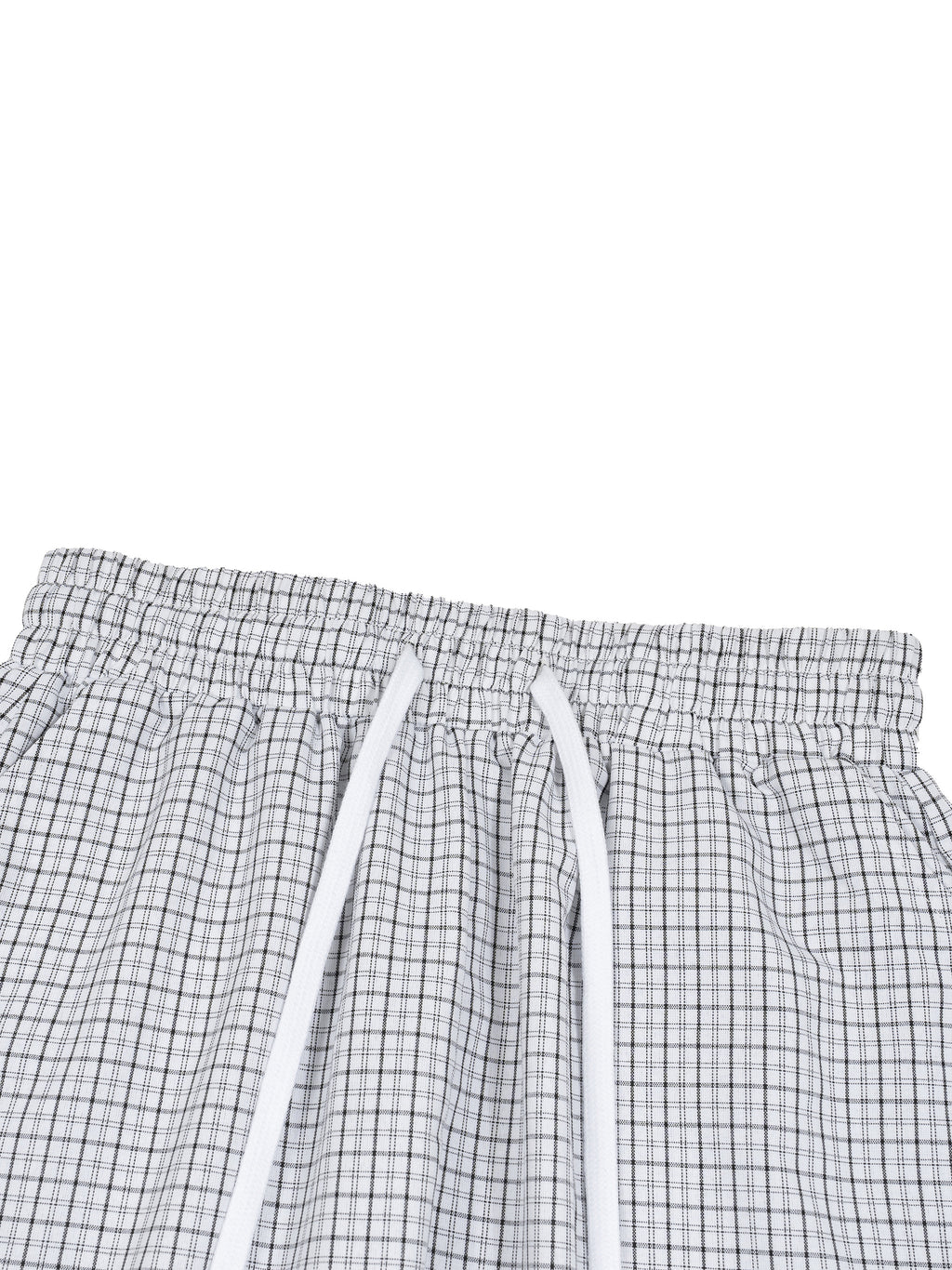 Unisex Plaid Loose Capri Shorts