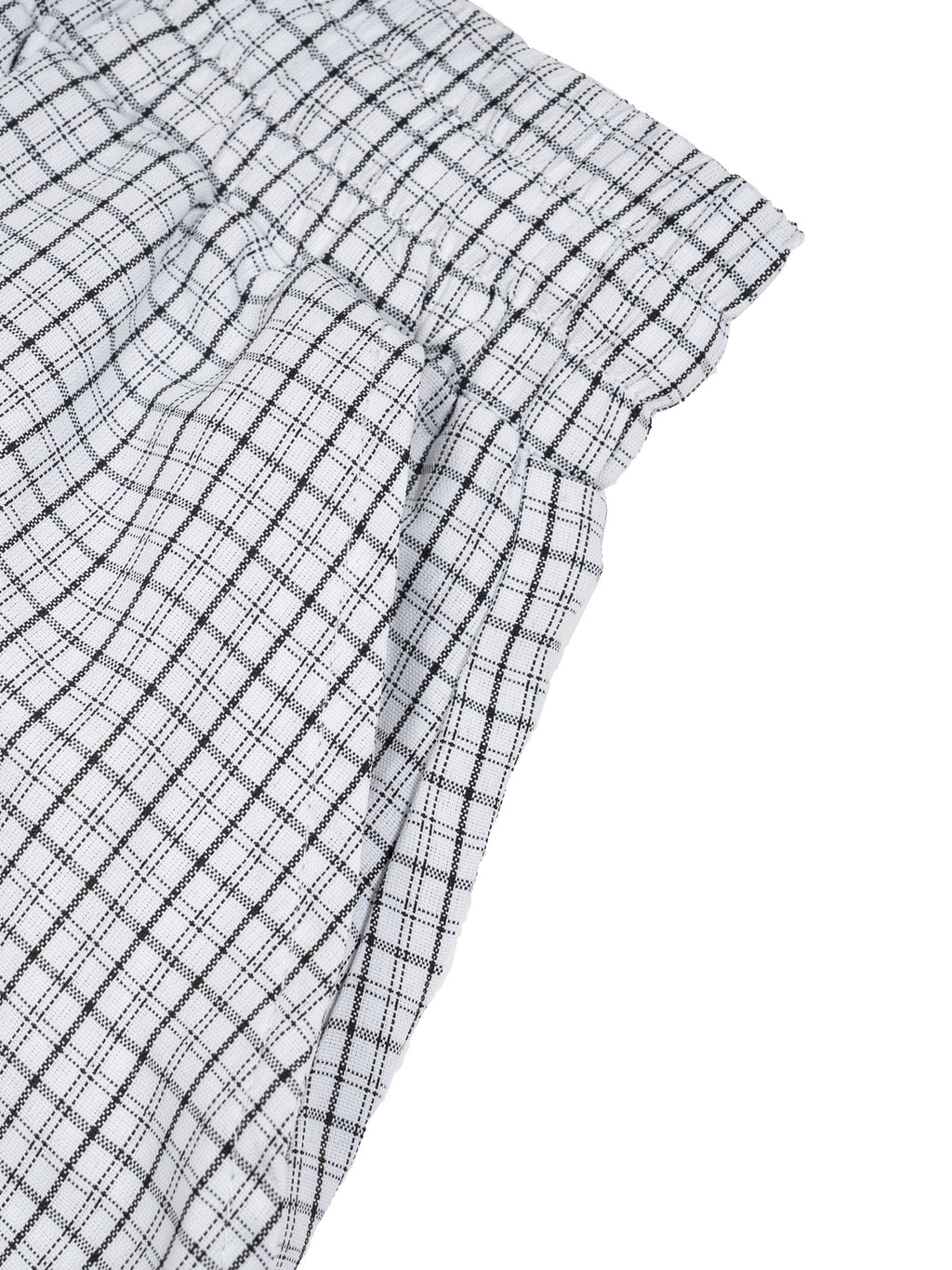 Unisex Plaid Loose Capri Shorts