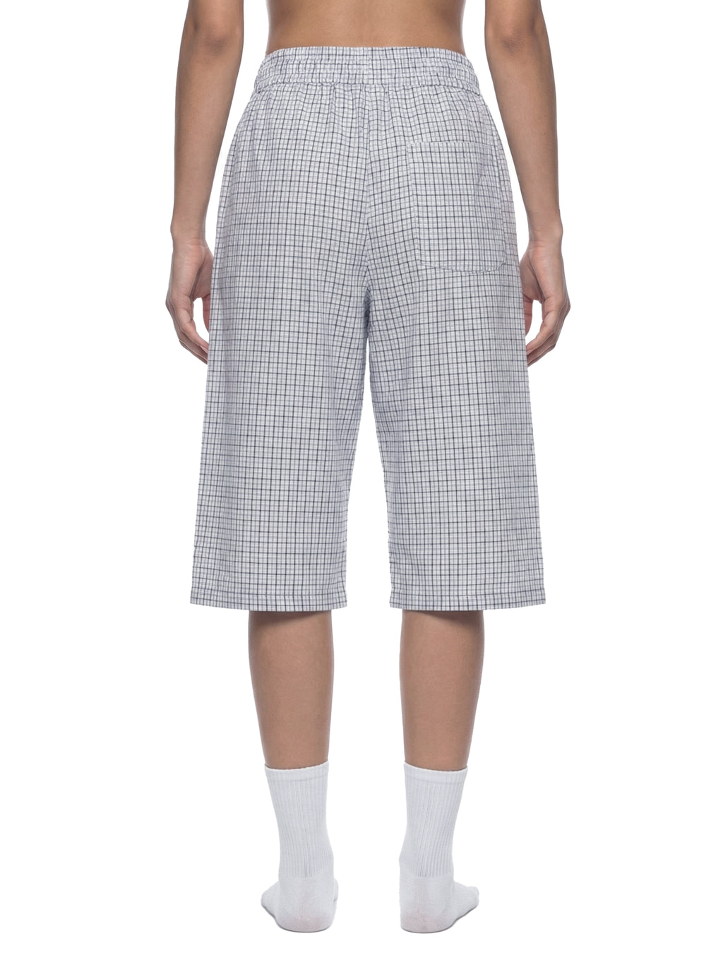 Unisex Plaid Loose Capri Shorts