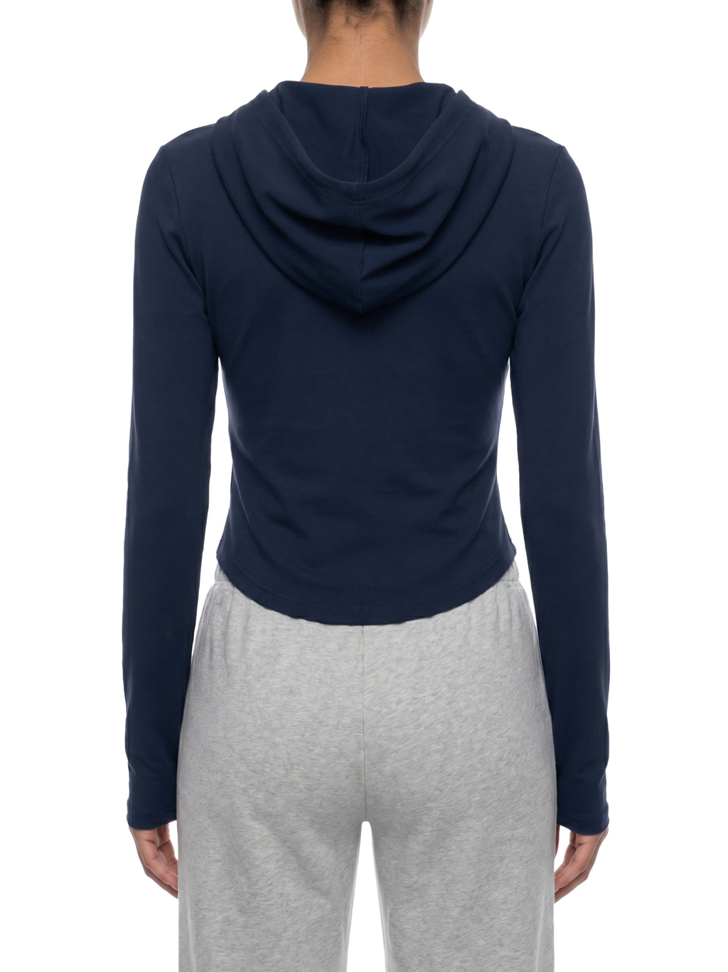 Women's Slim Cropped Full Zip Hoodie