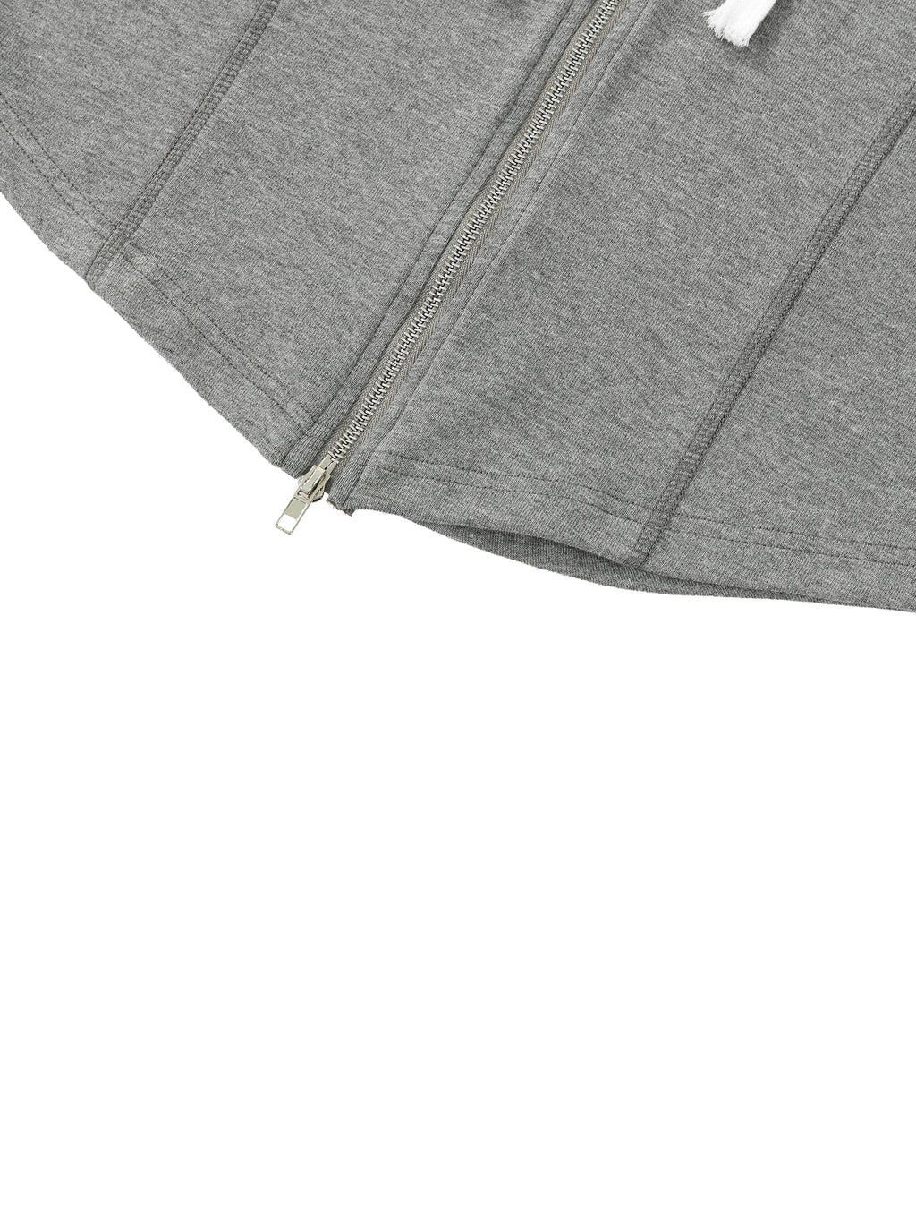 Women's Slim Cropped Full Zip Hoodie