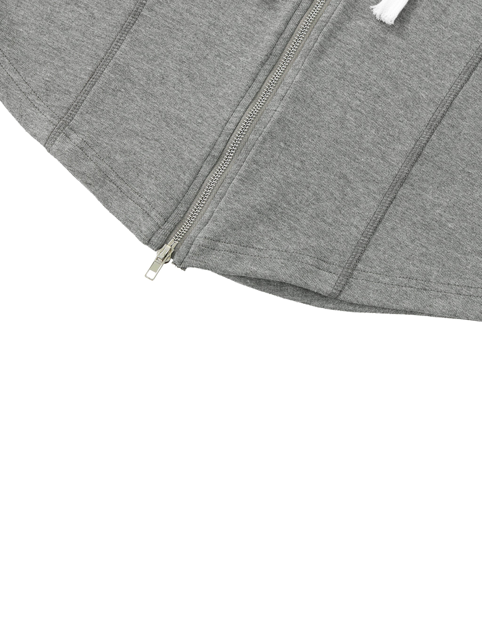 Women's Slim Cropped Full Zip Hoodie