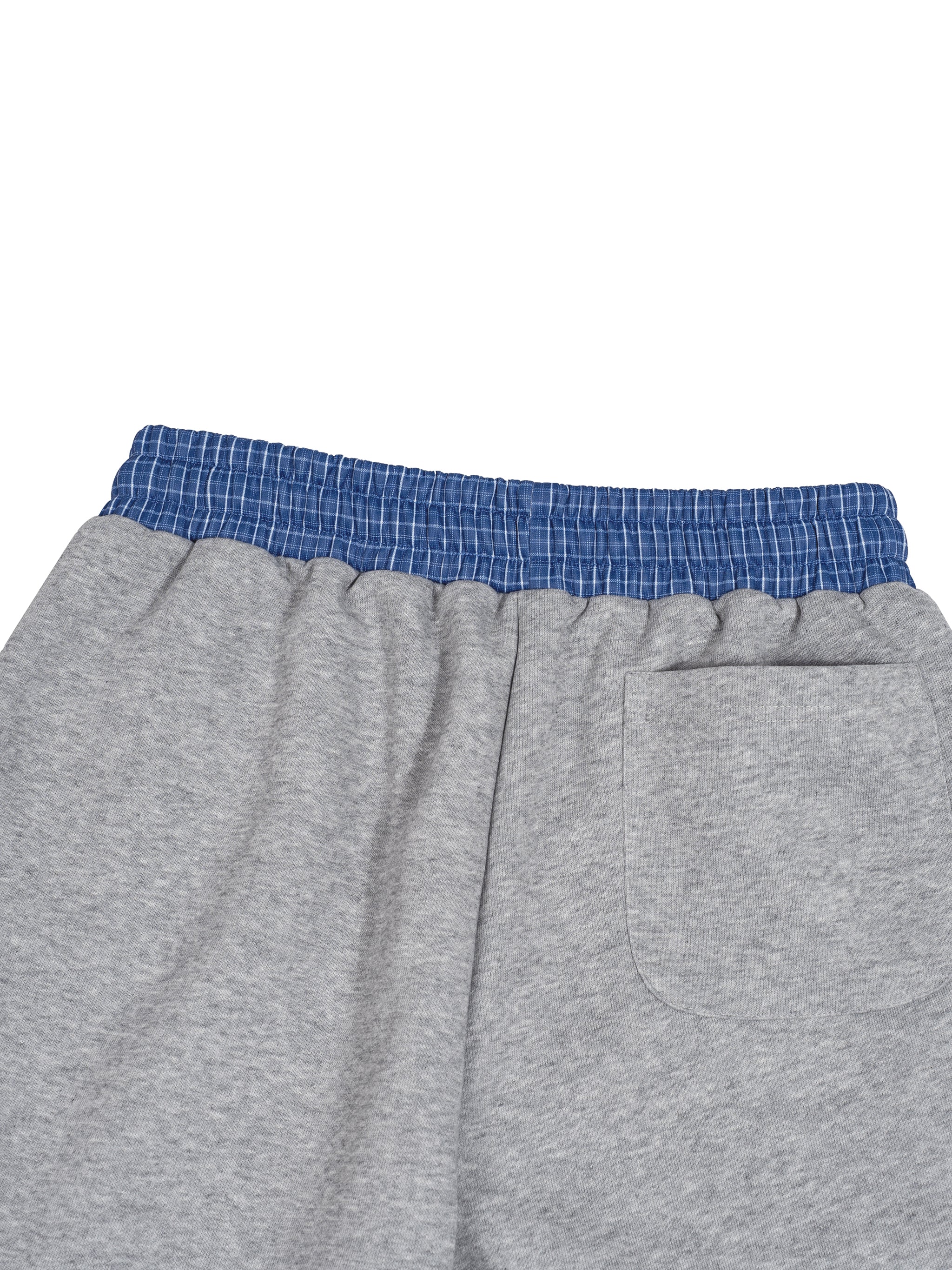 Unisex Plaid Waistband Shorts