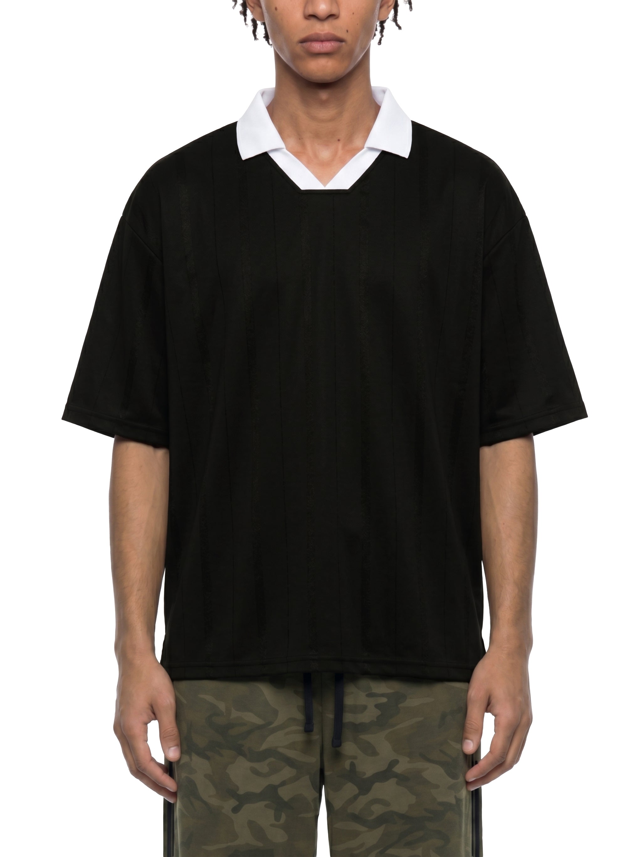 Unisex Striped Boxy Soccer Jersey