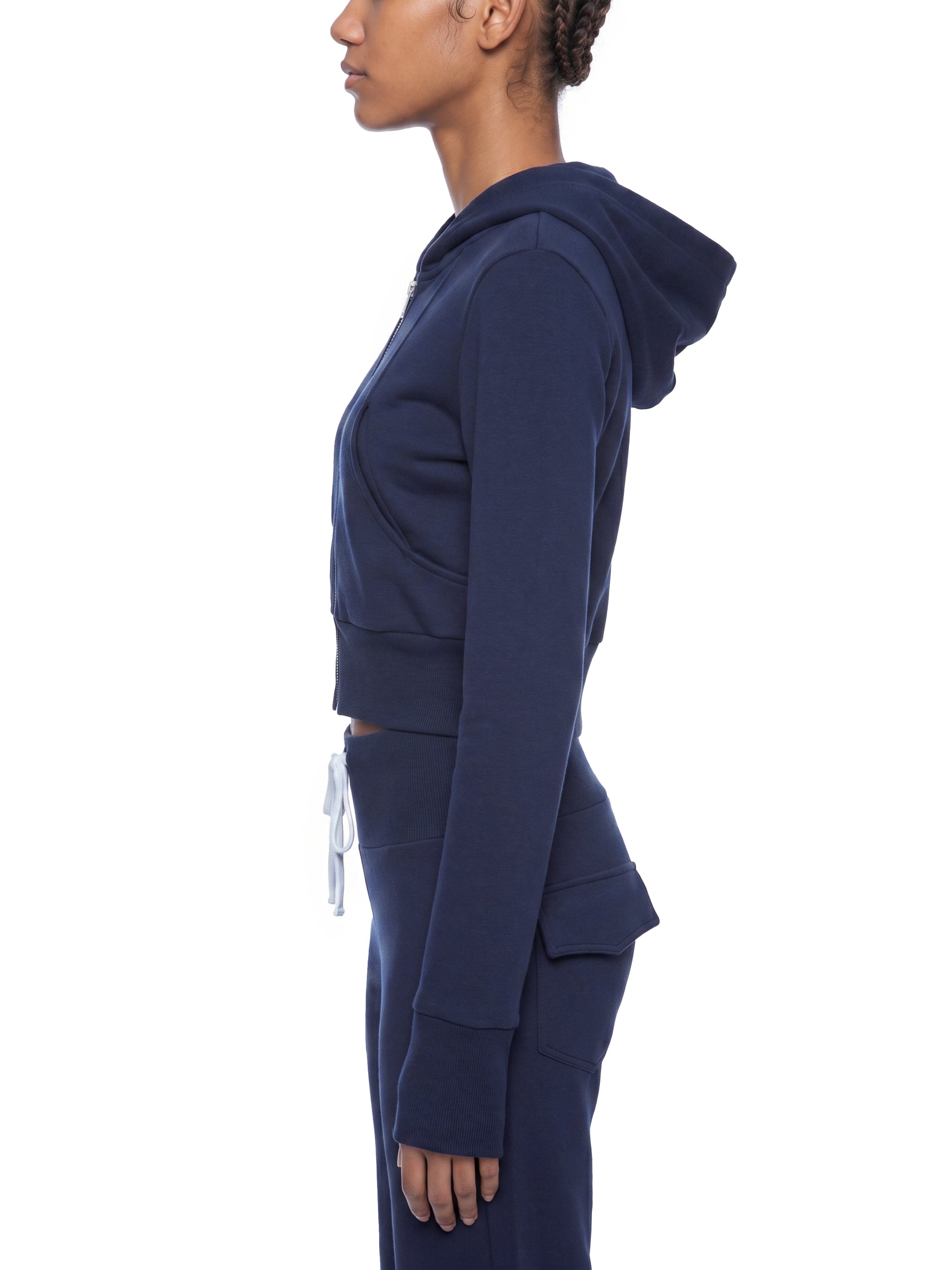 Women’s Slim Crop Full Zip Hoodie